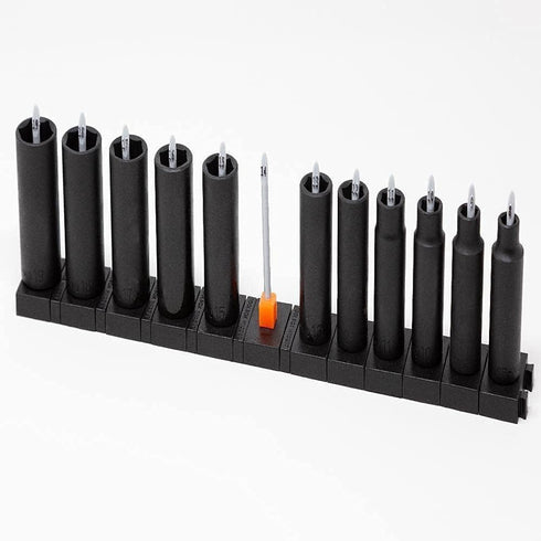 ToolBox Widget Socket Organizer ? Inch Pro Series – Modular Magnetic Socket Holder with Missing Tool Indicator – Size Stems NOT Included - 1 Pack,...