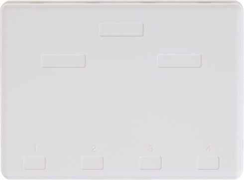 4 Port Keystone Jack Surface Mount Box, White, Surface Mount Box for Networking, Home Theatre, Security/Surveillance, Cablewholesale...