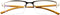 FEISEDY Refined Semi Rimless Rectangle Half-Frame Blue Light Blocking Computer Glasses Women Men B2626...