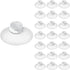 22 Pieces 0.8 inch Mini Clear Suction Cups for Glass, Without Hooks Without Holes, Plastic Sucker Pads for Festival Decoration Home Organization W...