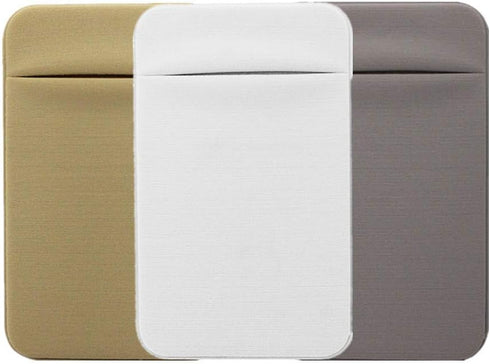 Slim Credit Card Holder for Back of Cell Phone, Stretchy Ultra Lycra 3M Self Adhesive Phone Pocket Stick On Wallet for ID Credit Card Pocket for i...