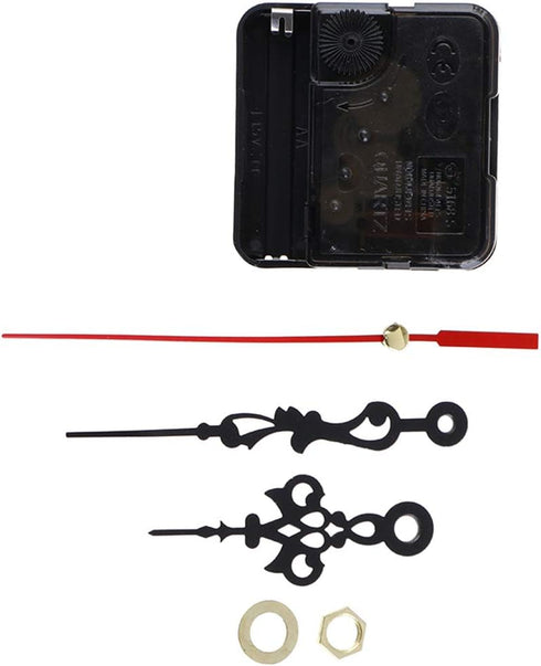 20Sets Black Quartz Clock Movements Mechanism Quartz Clock Motor with Hands Silent Sweep Wall Clock Cross Stitch Battery Operated Wall Clock Movem...