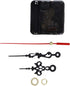 20Sets Black Quartz Clock Movements Mechanism Quartz Clock Motor with Hands Silent Sweep Wall Clock Cross Stitch Battery Operated Wall Clock Movem...