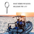 Boat Bimini Pin 4PCS Quick Release Pin 1/4" Diameter w/Lanyard Prevents Loss, Full 316 Stainless Steel, boat tops and support poles sailboat Acces...