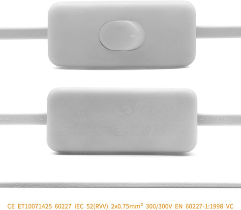 T5 T8 LED Tube Power Extension Cable with On/Off Switch,LED T5/T8 Light Tube Integrated LED Light Fixture Extension Cable Wire (6FT/1.8M) 4-Pack...