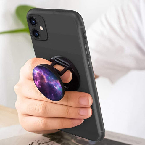 Multi-Function Cell Phone Stand, Mandala Purple Galaxy Expanding Stand Grip for Smartphones and Tablets (4 Pack), PENGY-46...