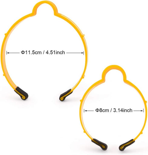 Film Vinyl Wrap Rolls Holder Roll-Media Speed Clips, Plastic Hoop Ring Clamp with Quick Release Handle and Scratch Protection Felt Patch,Film Roll...