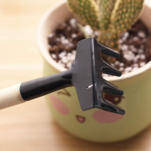 6 Pcs Small Rake Shovel Spade Set Mini Garden Succulent Tools Set Gardening Tool Kit Transplanting Planting Tools Kit...