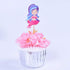 Double sided-Mermaid 24 PCS Handmade Pretty Mermaid Cupcake Toppers Baby Girls Children Kids Toddlers Teens Picnic Birthday Bridal Shower Baby Sho...