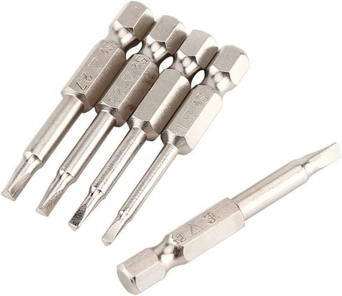 Fixinus 6 Pieces Magnetic Triangle Screwdriver Bits Set, 1/4 inch Hexagonal Screwdriver Bits, 1.8 mm, 2.0 mm, 2.3 mm, 2.5 mm, 2.7 mm, 3.0 Triangle...