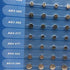 Cotchear 40pcs Alkaline Cell Batteries Assorted 1.5 Volt AG1/LR621 AG3/LR41 AG4/LR626 AG5/LR754 AG12/LR43 AG13/LR44 Coin Batteries Set 0% Mercury...