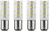 2X Ba15d Sewing Machine LED Light 5 Watt Bulb B15 B15D Bayonet Base, T3/T4/C7/S6 Halogen Replacement Bulb, AC100V-240V, Daylight White 6000K, 50W ...