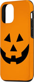 iPhone 12/12 Pro Jack O Lantern Orange Pumpkin Face Halloween Costume Case...