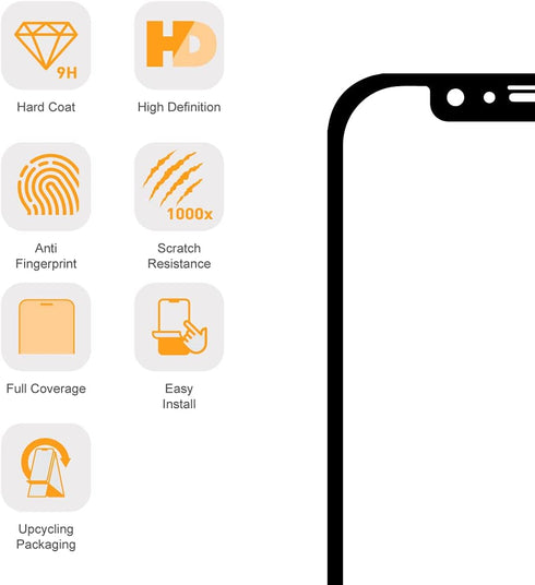 ARMOR Flexible Glass 2.5D Full Coverage Screen Protector for iPhone 11Pro Max/XS Max, 9H with HD......