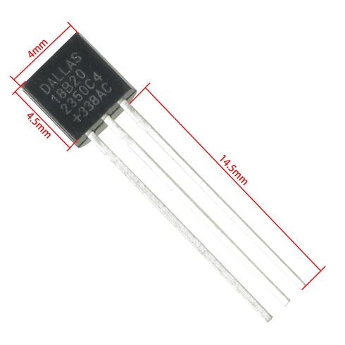8PCS Digital Temperature Sensor DS18B20 to 92 3 Pin Wire IC Sensor Applied in Thermostatic Controllers Industrial Systems Consumer Products Thermo...