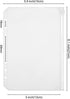 12PCS A5 Binder Pockets,6 Holes Budget Cash Envelopes for Budgeting, Clear Plastic Zipper Pouch for A5 Budget Planner Binder,Money Organizer...