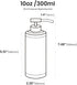 Stainless Steel Soap Dispenser for Bathroom, Matte Black Flat Design, Metal Pump, 10oz Rust-Proof Liquid Hand Soap Dispenser for Kitchen, Refillab...