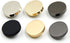10 Pcs 10mm Zinc Alloy Buttons, Round Clothing Hook Buttons, Clothes Fasteners for Sewing Knitting Crafting, Silver...