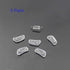 12.4mm Eyeglass Nose Pads D Shape 5 Pairs Pushin Push in Nose Pieces Anti-Slip Soft Silicone Glass Nose Pieces for Glasses Eyeglasses Sunglasses...