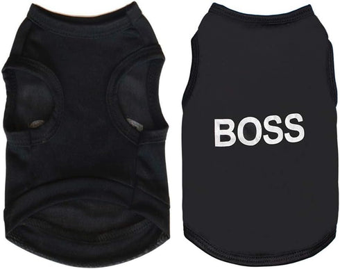 6 Packs Dog Clothes for Small Medium Dog Boy Summer Shirt for Chihuahua Yorkies Male Pet Outfits Cat Clothing Black Vest Apparel...