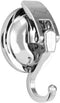 Heavy Duty Vacuum Suction Cup Hooks, Silver Plated Polished Super Suction for Kitchen Bathroom, 1 Pack...