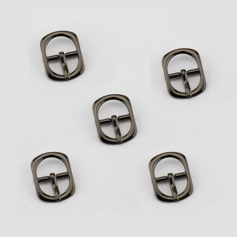 12Pcs Alloy Metal Single Prong Pin Buckles Center Bar Buckles Shoes Strap Watch Belt Buckles Bag Purse Making Hardware Craft Accessories (3 Colors...