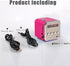 Eboxer Portable Mini Speaker Music Player FM Radio Stereo Speaker Support TF Card and U Disk, Brief Design, Perfect Mini Speaker for Room Bike Car...