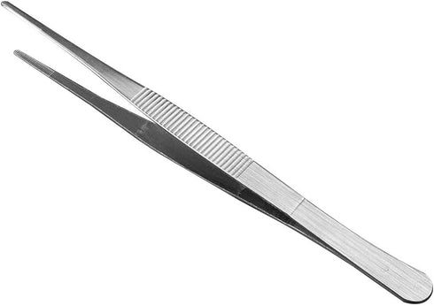 AHIER Kitchen tweezer Stainless Steel, 8inch Long tweezer with Precision Serrated Tips for Cooking Pincette for Sea food, Bar Tweezer...