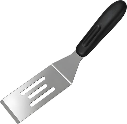 Small Metal Spatula Stainless Steel Turner, Plastics Non-Slip Handle 7.87 Inch Mini Spatula Cooking Utensils Gadgets Turner Kitchen Tools for Flip...