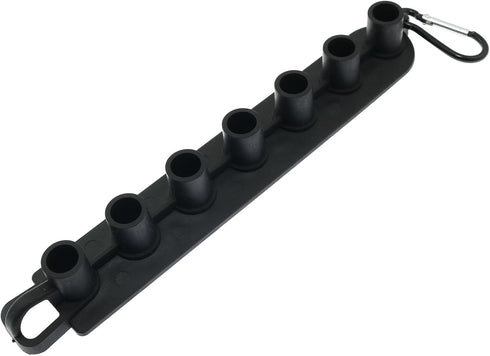 Maxmoral Pressure Washer Nozzle Holder Can Hold 7 Nozzle Tips with 1/4 Inch Quick Connect Plug, Black...