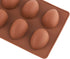 8 Cavity Silicone Egg Pan, Egg Tray, Egg Shape Ice Tray, Silicone Baking Supplies for Cake Decorating, Chocolate, Candy, Jello, Baking Pan for Muf...