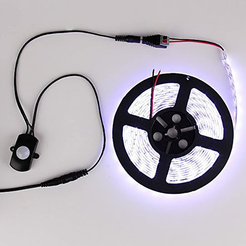 RGBZONE Automatic Mini 5A PIR Infrared Motion Sensor Detector Switch for LED Strip Light + Female Male DC Power Connector......