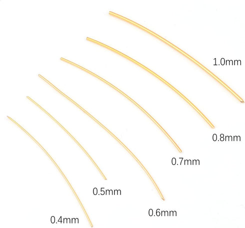 18K Gold Plated Wire 0.6mm 5 Meters Bead Cord for Bracelet Necklace Charm Beading Jewelry Making Findings...