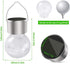 Hanging Solar Lights Outdoor Decorative,Solar Powered Cracked Glass Ball Lights,Waterproof Outdoor Hanging Globe Tree Light with Clip for Garden P...