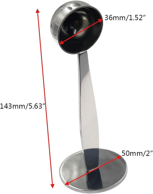 2-in-1 Coffee Scoop Stainless Steel Measuring and Tamping Coffee Spoon(15ml)-1pc...