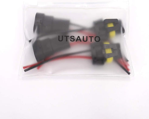 UTSAUTO 2Set 9005 9006 H10 Wire Connectors Female & Male Adapter Wiring Harness Sockets Wire 12V for Headlights Fog Lights...