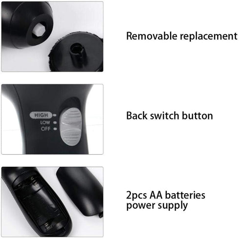 Electric Shoe Polisher with with 4 Brush Heads for Dust Brush Oil Brush Polishing Brush Brighten Brush Handheld Shoe Cleaning Brush Kit for Leathe...