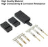 30 Sets Servo Connector Male Female Plug Crimp Pin Cable Kit Compatible with Futaba JR Hitec Spektrum RC Connectors (without Crimping Tool)...