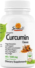 Sewanti Organic Curcumin Extract 95% with Black Pepper, Indian Long Pepper and Ginger 60 Vegan Capsules...