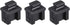 uxcell 10pcs SFP Silicone Protectors Cap Port Cover Anti Dust 14mmx12mmx17mm Black...