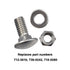 784-5581A Carriage Bolts Nuts Kits Compatible with MTD Snow Blower fits 784-5581A 790-00120-0637 Shave Plate Scraper Bar (5/16-18) 5/8" and More, ...