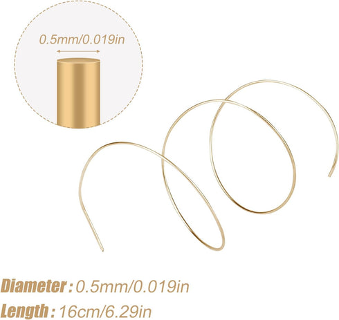14K Gold Solder Wire for Jewelry Making, 6.3 Inch Long Easy Solder Gold Solder Flux for Jewelry Repair Electronics Plumbing (Melting Temperature 1...