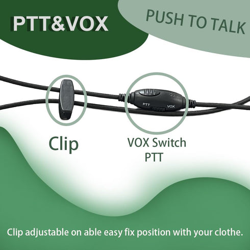 SHIQUN Two Way Radio T465 Overhead Headsets 1-pin Plug with Boom Mic Noise Cancelling Over Ear Headphones Adjustable for Gym VOX-PTT On-Ear MS355R...