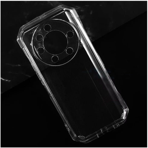 4 Pack Tempered Glass Film + Cover for Doogee S110 (6.58"), 9H Hardness Screen Protector and Soft Silicone Case Bumper Transparent Protective TPU ...