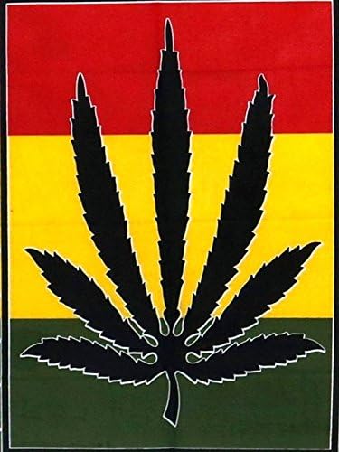 ICC Weed Tapestry Marijuana Wall Hanging leaf Poster Cannabis Hippie Decor Pot Flag Collage Dorm Trippy Bohemian Art psychedelic Small Hippie Rast...