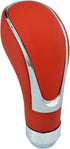 Leather Gear Shift Knob Car Shifter Lever Head Weighted Stick Lever Handle for Most Manual Automatic Vehicles (Red)...
