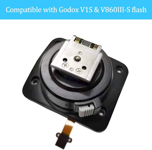 Godox V1S V860III-S Hot Shoe Replacement Mount Foot, Speedlite Flash Repair Parts for V1 & V860III Sony Flash Hot Shoe Replacement (Upgrade Metal ...