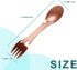 5 in 1 Sporks Stainless Steel Camping, Spoon Fork Knife Combo with Bottle Can Opener, Multifunctional Travel Utensil for Outdoor Backpacking, Hiki...