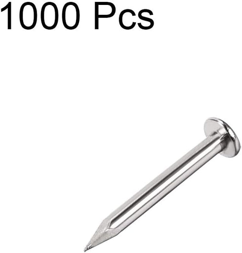 uxcell Small Tiny Hardware Nails Carbon Steel 1.2X10mm(DxL) for DIY Decorative Wooden Boxes Accessories Silver Tone 1000pcs...