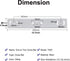 Security Camera Mount Holder for Double Surveillance Camera, Metal Steel One to Two Horizontal Cross Bar Dual Camera Mount Bracket Extension Bar H...
